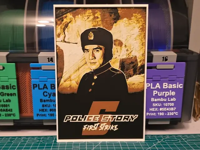 HueForge model: First Strike Movie Poster - Hueforge Art by Lumpy3D