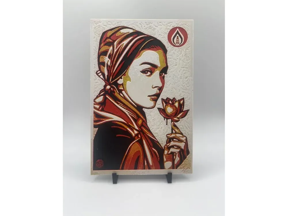 Shepard Fairey Natural Springs HueForge by Thadius HueForge model: Shepard Fairey Natural Springs HueForge by Thadius