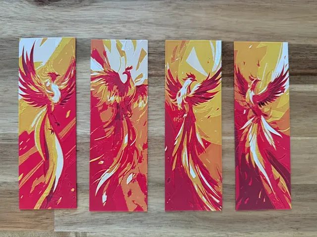 HueForge model: Bookmark - Phoenix Set #1 by Canadian Gamer
