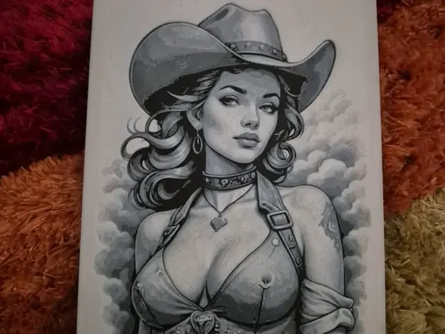 HueForge model: cowgirl A hueforge by Buntsta