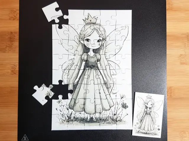 HueForge model: Fairy Princess Puzzle, 40-piece, Hueforge by Dame Jo