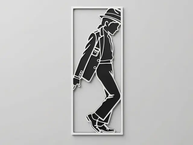 HueForge model: Michael Jackson Iconic Silhouette Bookmark by Welsh Maker