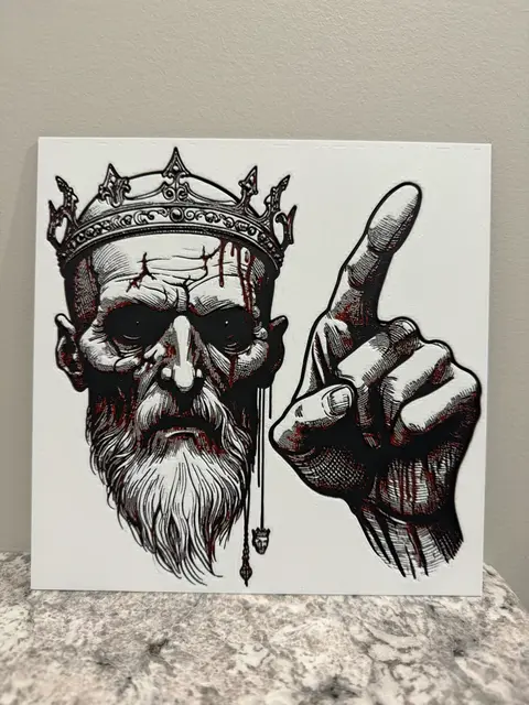 HueForge model: Ghost of Banquo - Macbeth Hueforge by Canadian Gamer