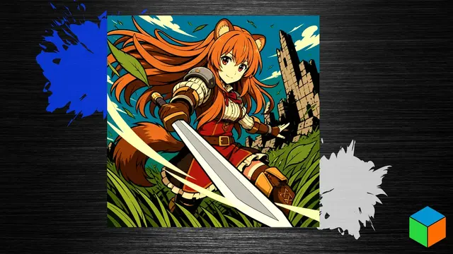 HueForge model: Raphtalia — Ten Filaments for This One by 3D Prints By Vic