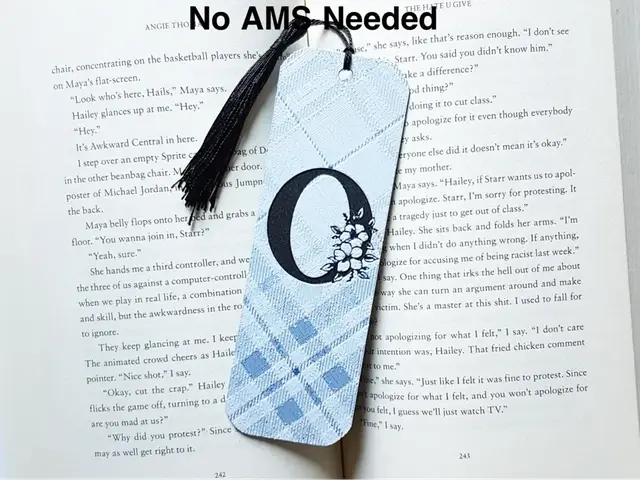 HueForge model: Monogram O Bookmark. Hueforge by Dame Jo
