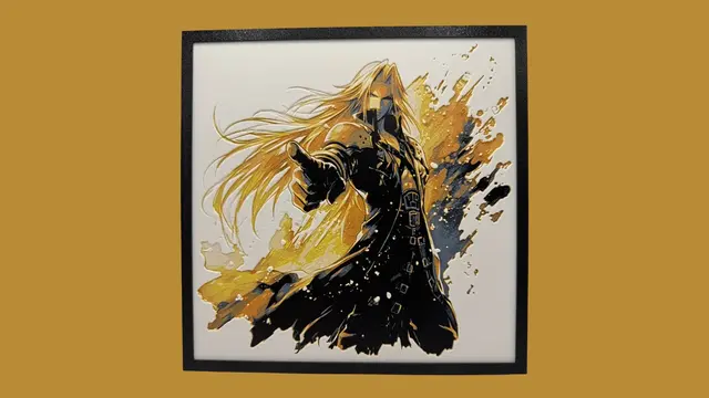 HueForge model: Sephiroth - Final Fantasy by Canadian Gamer