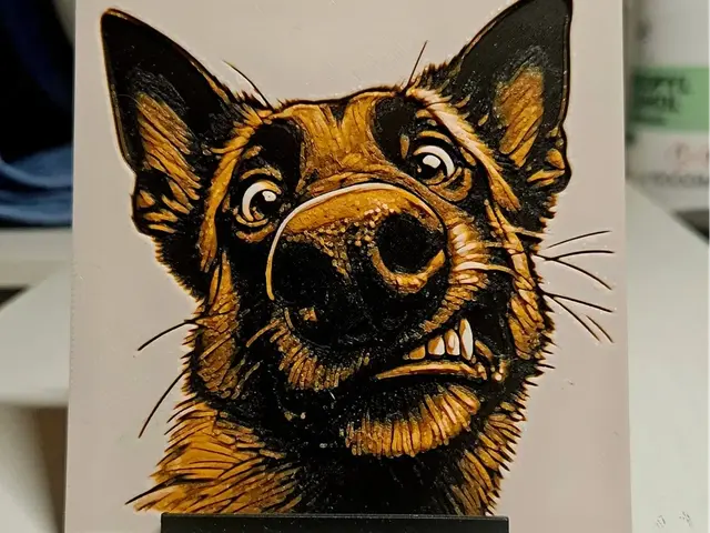 HueForge model: German Shepherd funny by Mano's 3d_Art