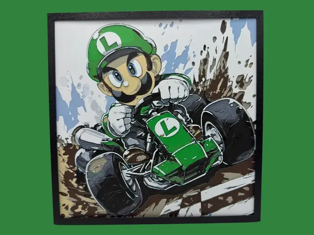 HueForge model: Luigi - Mario Kart by Canadian Gamer