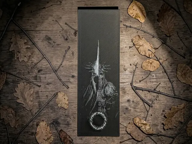 HueForge model: Nazgul Ringwraith Witch King of Angmar Bookmark by The SkyLab 3D