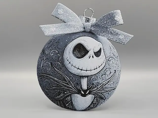 HueForge model: Jack Skellington Christmas Decoration Ornament 2 by Sarge