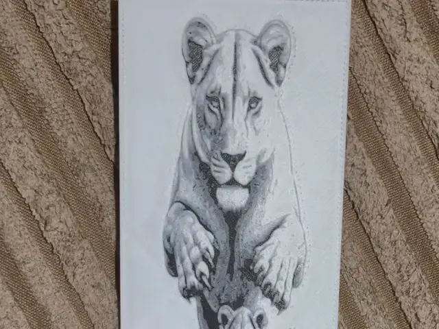 HueForge model: Lion  and cubs bookmark by Buntsta