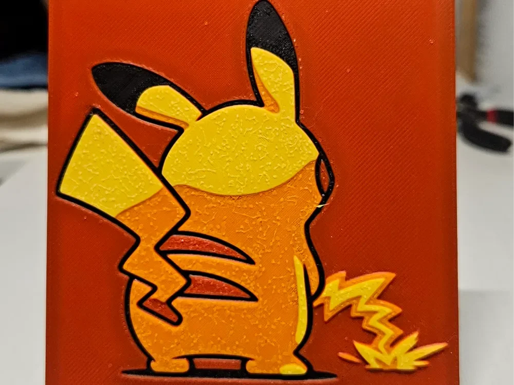 Peeing Pickachu by Mano's 3d_Art HueForge model: Peeing Pickachu by Mano's 3d_Art