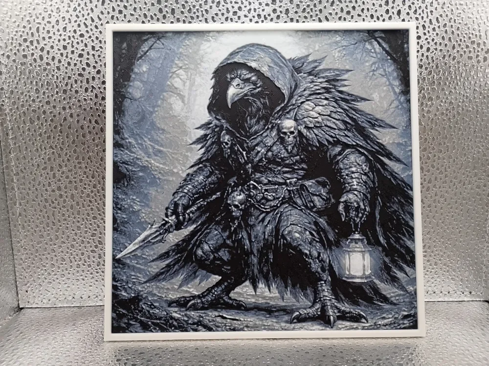 Kenku – Hueforge Fan Art by Borishotch Industries HueForge model: Kenku – Hueforge Fan Art by Borishotch Industries