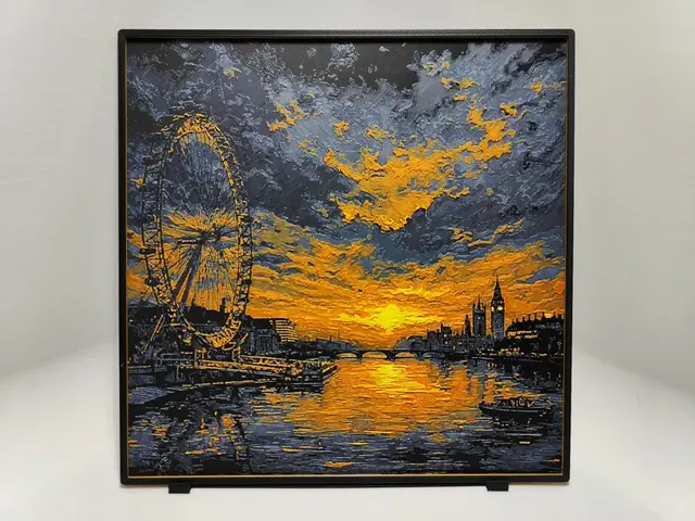 HueForge model: London Big Eye Sunset - Hueforge by BeaN
