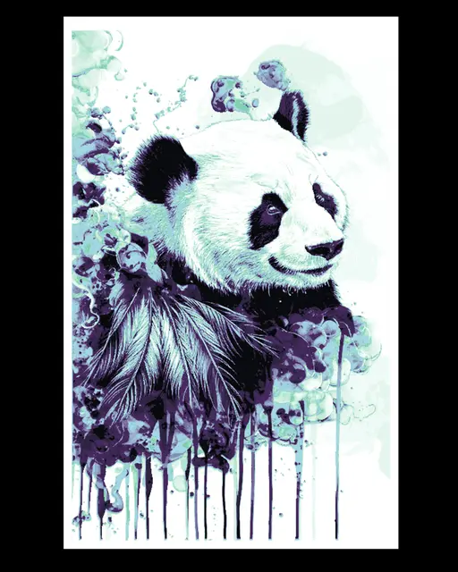HueForge model: The gentle giant and the beauty of watercolor designs - Hueforge Wallart by BooneCo3d