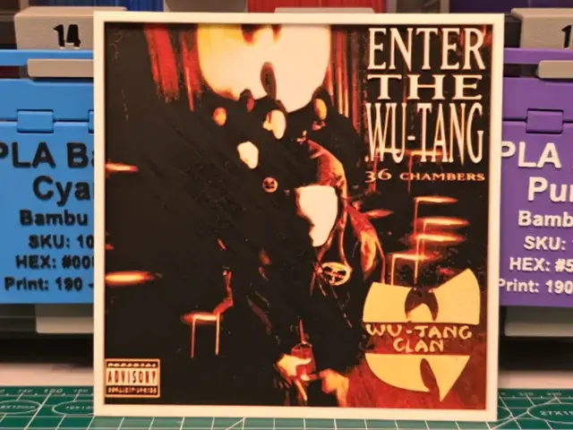 HueForge model: Wu-Tang Clan "Enter the Wu-Tang" Album - Hueforge by Lumpy3D