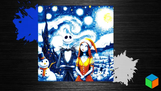Jack & Sally’s Starry Night — A Rediscovered Christmas Poster