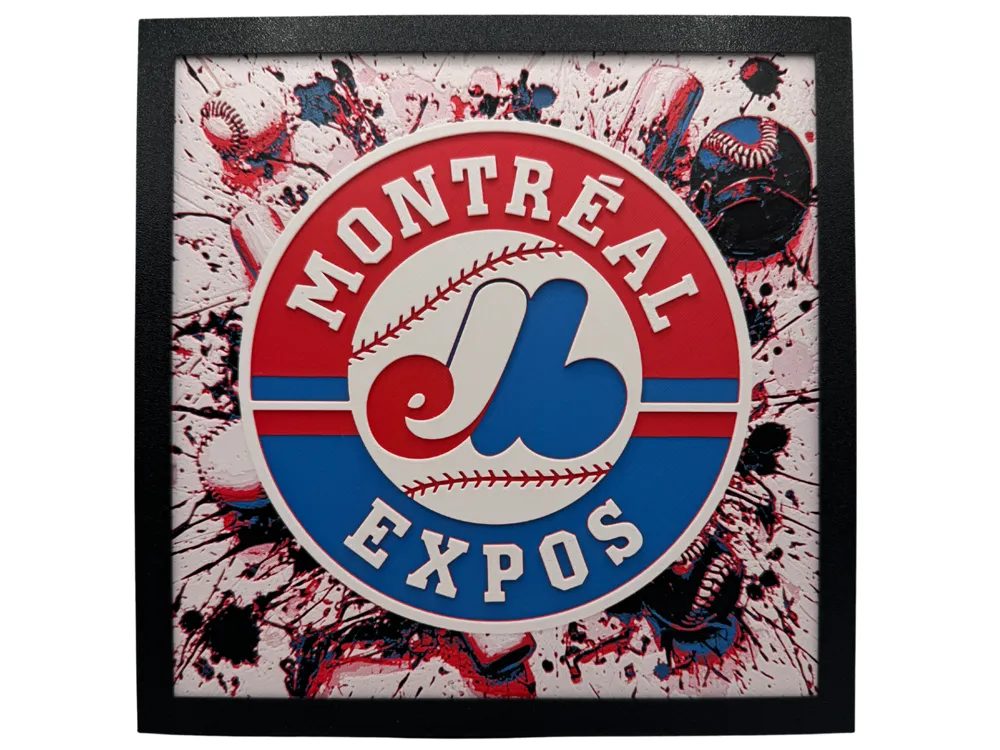 Montreal Expos - MLB Hueforge by Canadian Gamer HueForge model: Montreal Expos - MLB Hueforge by Canadian Gamer