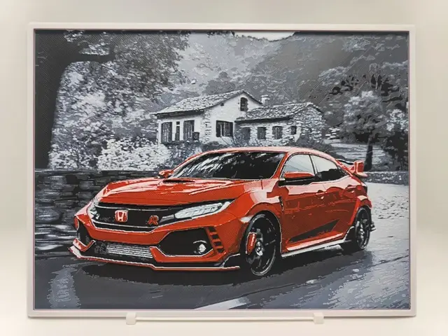HueForge model: Honda Civic Type R - Hueforge by BeaN