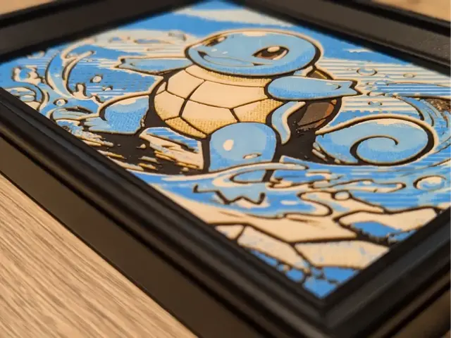 HueForge model: Squirtle Hueforge 7x5 by Nextopia