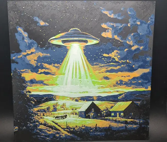 HueForge model: UFO Hueforge by the_bearded_jedi