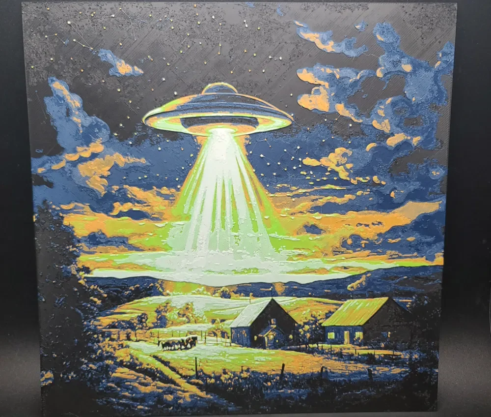 UFO Hueforge by the_bearded_jedi HueForge model: UFO Hueforge by the_bearded_jedi