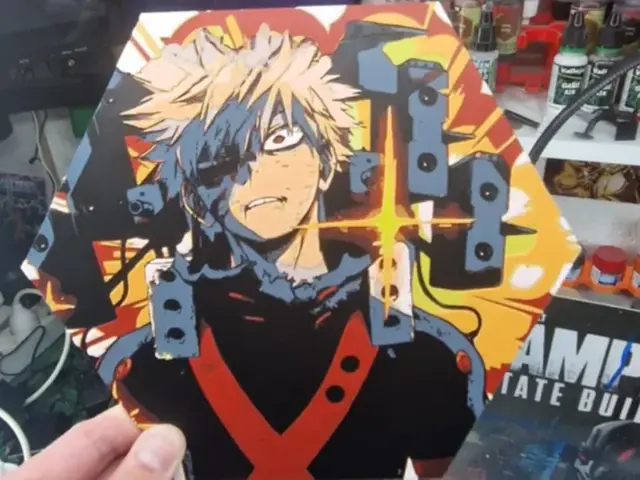 HueForge model: Bakugo Hueforge - My Hero Academia by Dakiren