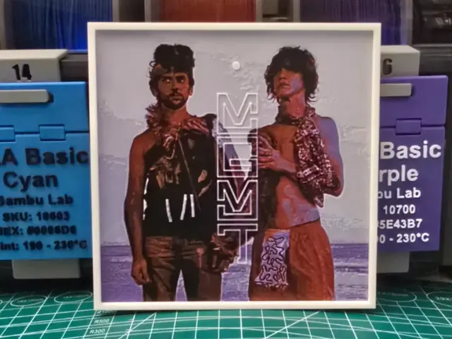 HueForge model: MGMT "Oracular Spectacular" - Hueforge Art by Lumpy3D