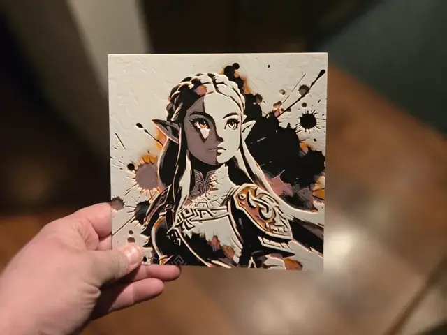 HueForge model: Graffiti Zelda Hueforge by 3Ree Printing