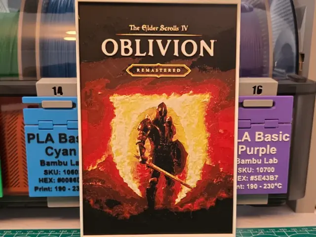 HueForge model: The Elder Scrolls IV: Oblivion Remastered Poster by Lumpy3D
