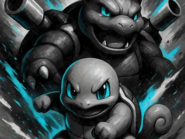 HueForge model: Squirtle & Blastoise Evolution Hueforge by LoFi Layers