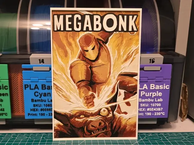 HueForge model: Megabonk Game Poster - Hueforge Art by Lumpy3D