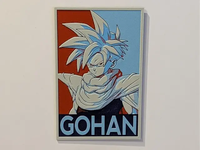 HueForge model: Gohan Pop Art Hueforge by suaimondi