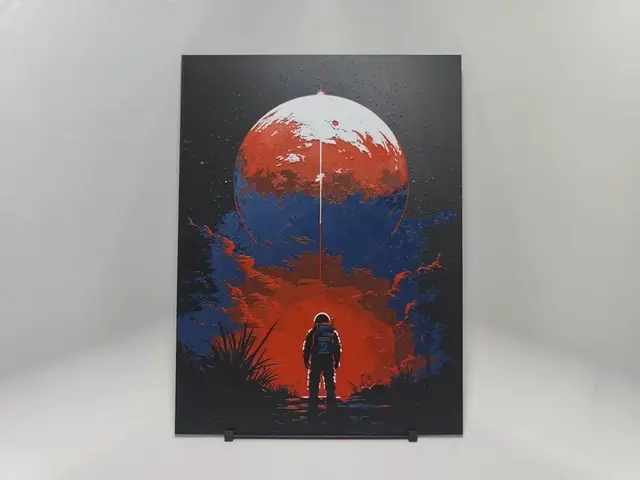 HueForge model: Space Exploration Poster #2 - Hueforge by BeaN
