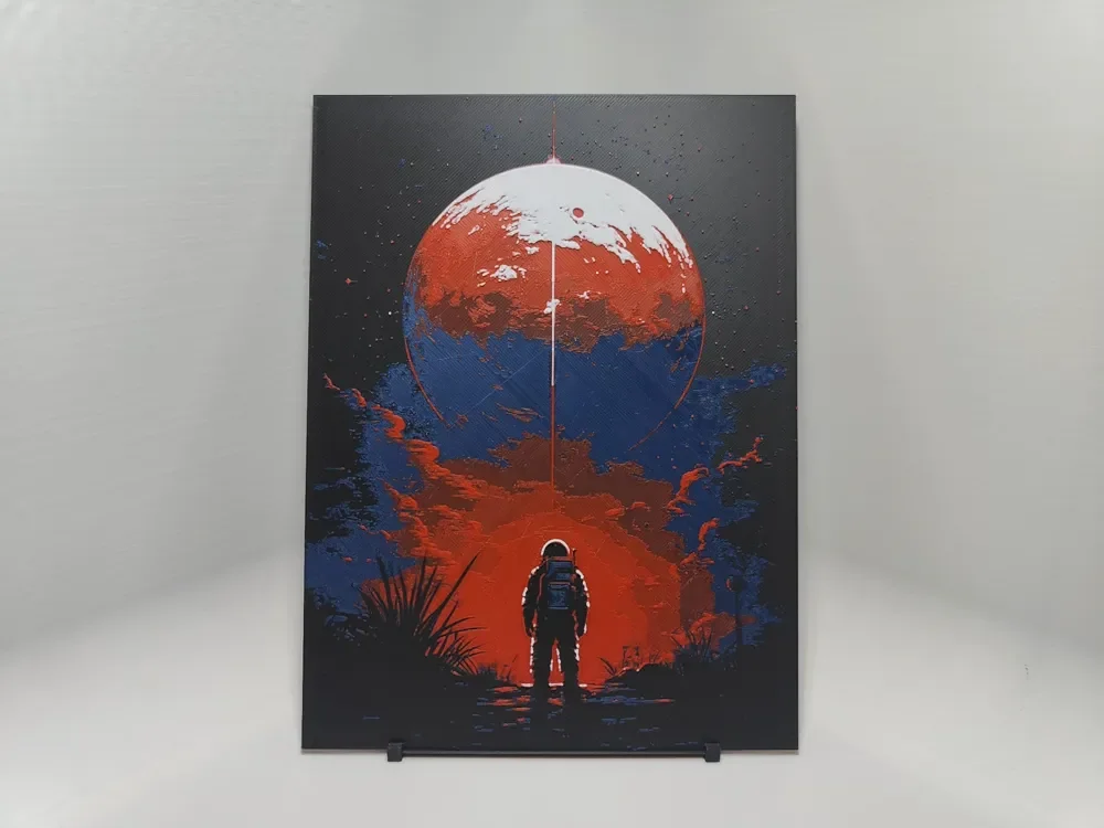 Space Exploration Poster #2 - Hueforge by BeaN HueForge model: Space Exploration Poster #2 - Hueforge by BeaN