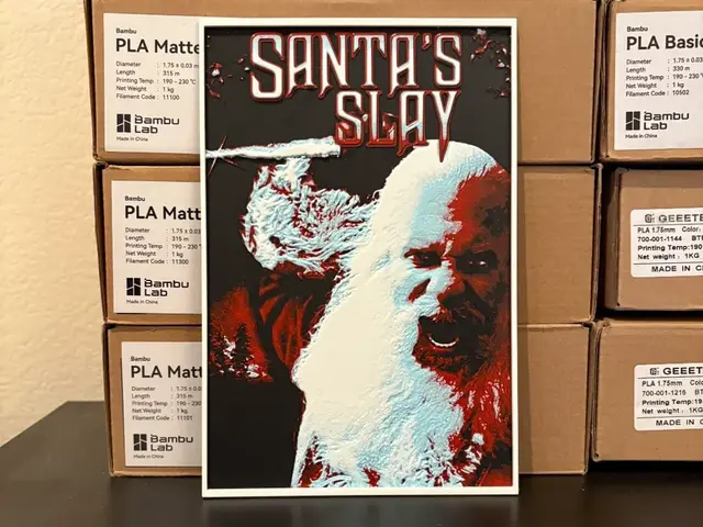 HueForge model: Santa's Slay Hueforge by Estiv