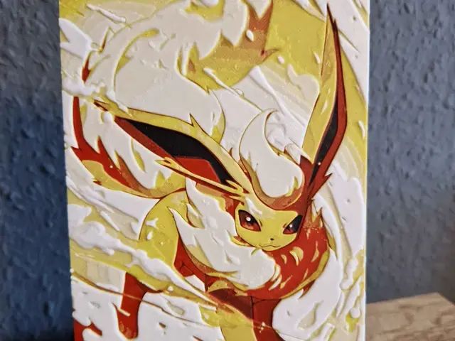 HueForge model: Pokémon Flareon Hueforge by Schuettdesign