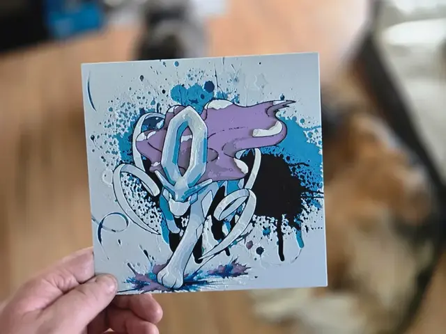 HueForge model: Graffiti Suicune Hueforge by 3Ree Printing