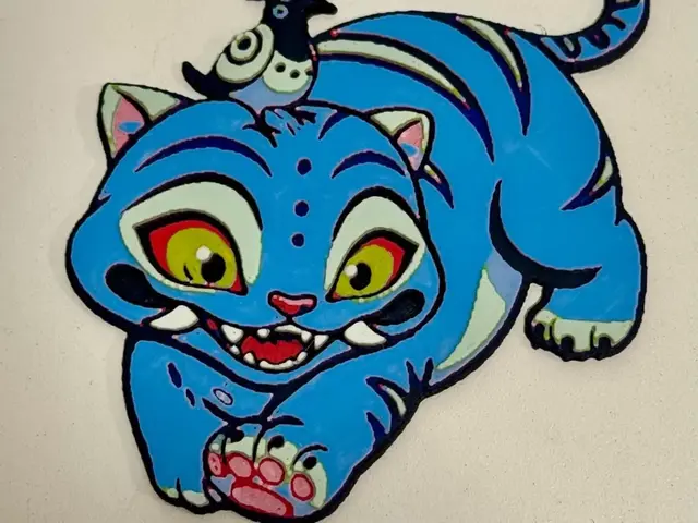 HueForge model: KPop Demon Hunters Derpy Sussy Christmas Ornament by Strata Prints