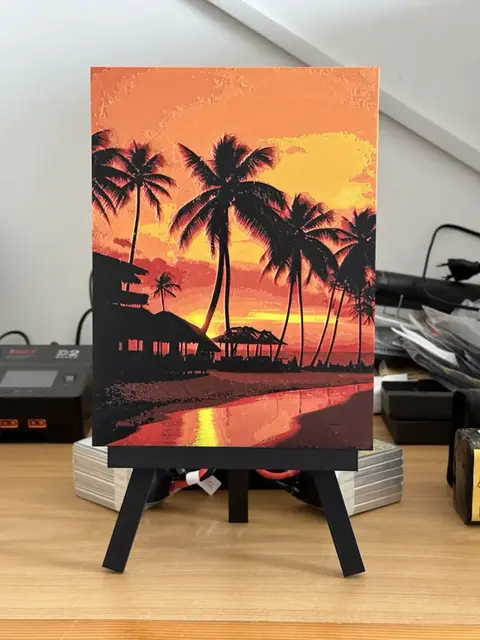 HueForge model: Sea sunset HueForge by enricoRE