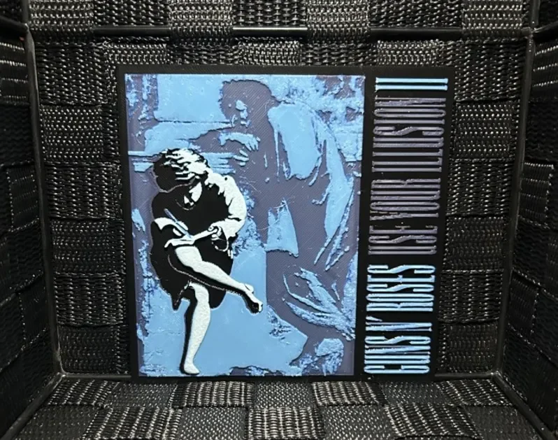 Hueforge Music Poster - GunsNroses ...Illusion II- by JoDau HueForge model: Hueforge Music Poster - GunsNroses ...Illusion II- by JoDau