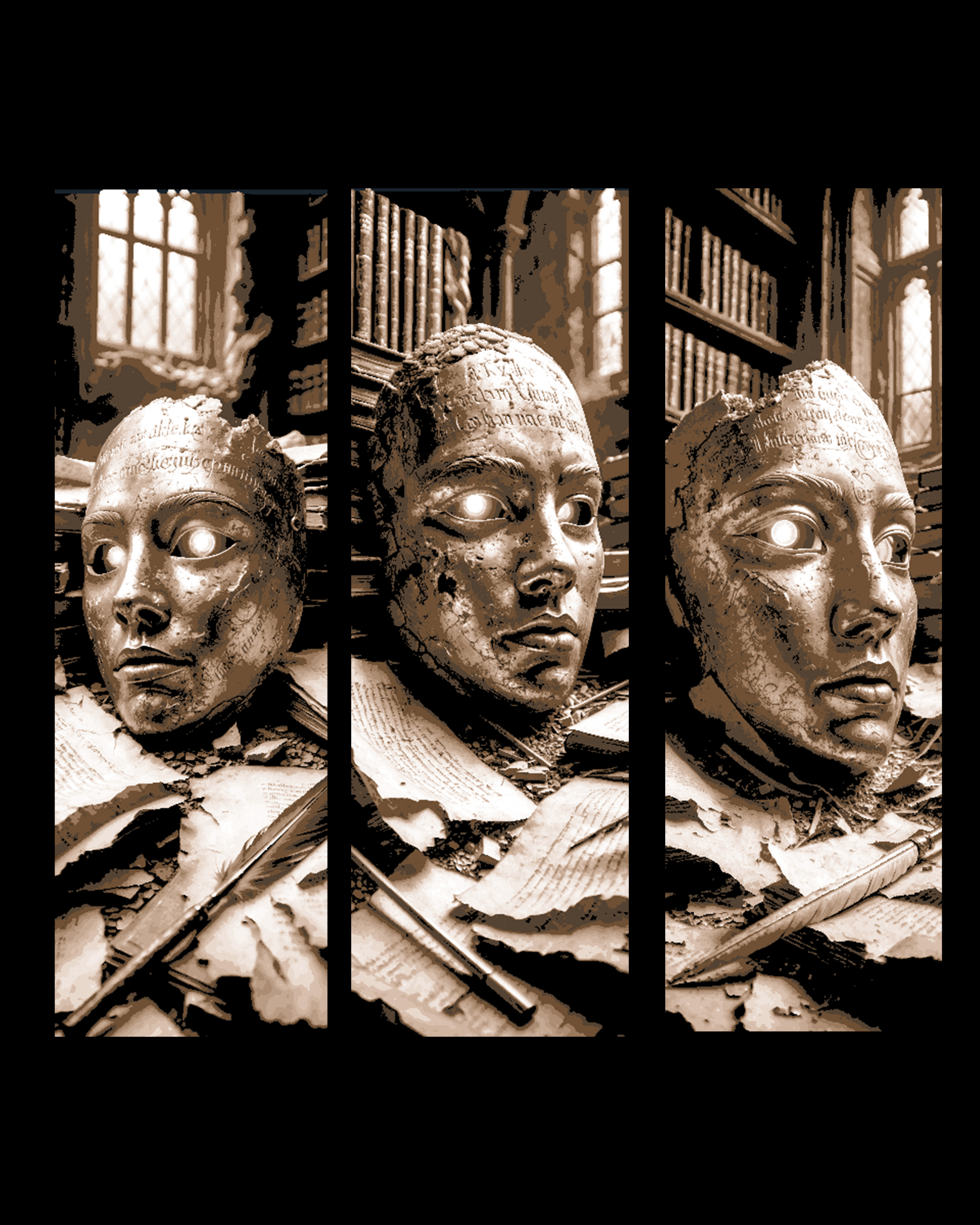 Discovery and Questions - Archeology and the Mystery Golden Mask - Set of Bookmarks by BooneCo3d HueForge model: Discovery and Questions - Archeology and the Mystery Golden Mask - Set of Bookmarks by BooneCo3d