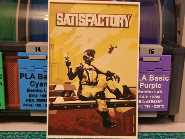 HueForge model: Satisfactory Game Poster - Hueforge Art by Lumpy3D