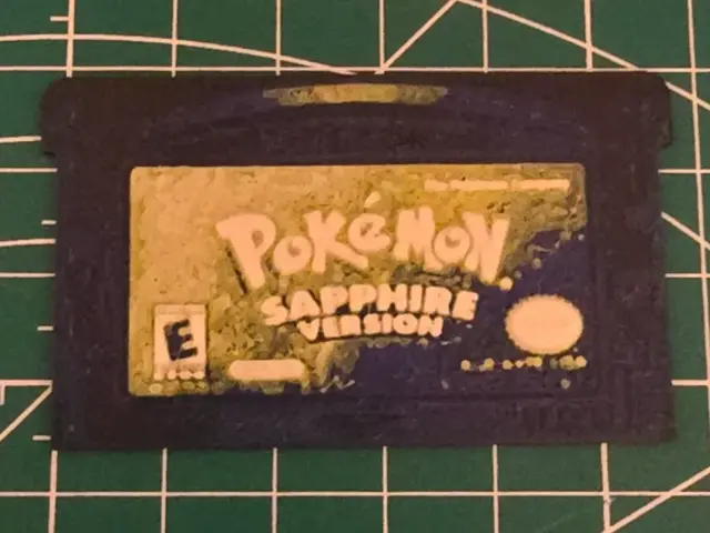 HueForge model: Life-Size Pokémon Sapphire Cartridge Hueforge Art by Lumpy3D