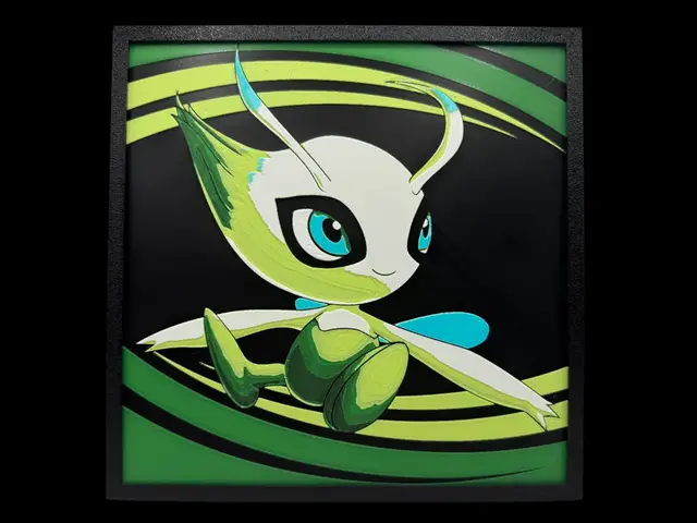 HueForge model: Celebi by BusyKikiBee