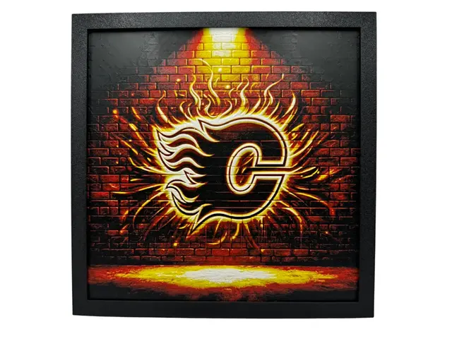 HueForge model: Calgary Flames Graffiti Logo - Hueforge by Canadian Gamer
