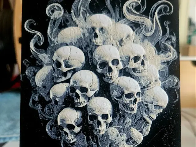 HueForge model: Skull Flowers by Mano's 3d_Art