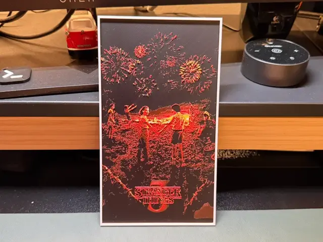 HueForge model: Stranger Things Season 3 HueForge by liv_3d