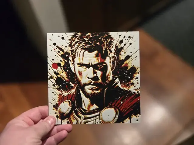 HueForge model: Graffiti Thor Hueforge by 3Ree Printing