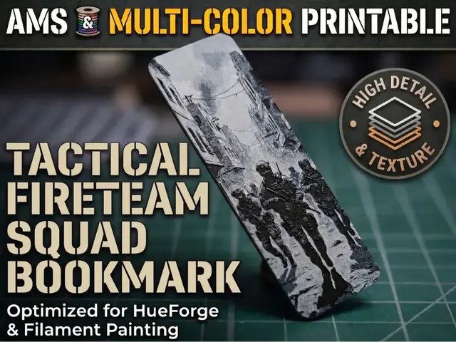 HueForge model: Tactical Bookmark "Urban Squad" by FYTY112